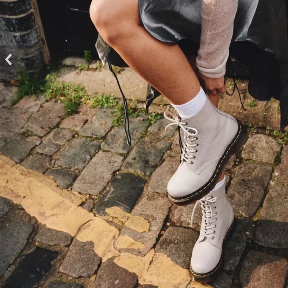 Dr. Martens Shoes - Dr. Martens 1460 Pascal Boots NWT/NWB | Vintage Taupe | Leather Women's Size 10